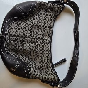 Black and Gray Coach Women's Bag